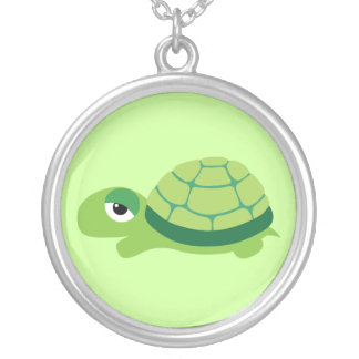 Cute Turtle Silver Plated Necklace