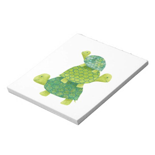 Cute Turtle Stack Family Notepad | Zazzle