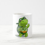 Cute turtle super hero coffee mug