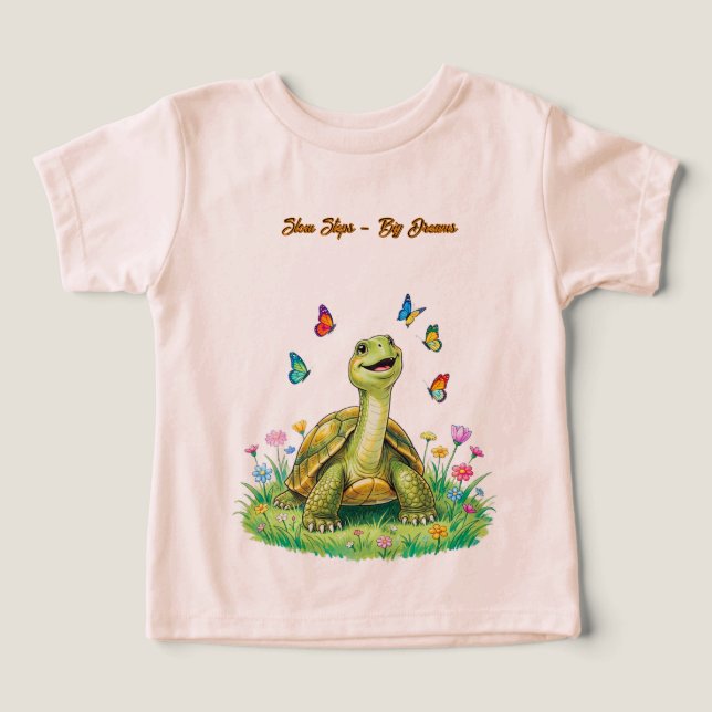 Cute Turtle  Toddler T-shirt (Design Front)