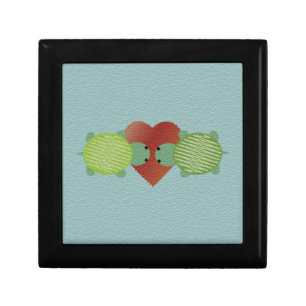 Cute Turtles in Love Gift Box