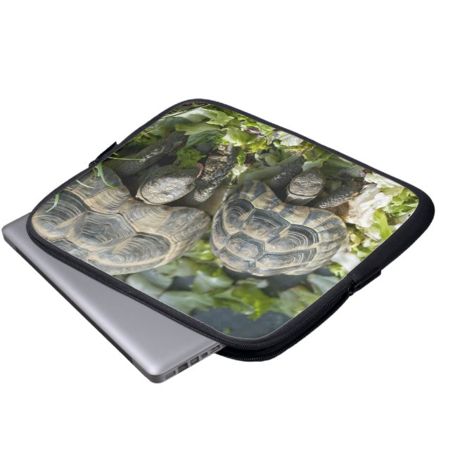 Cute turtles laptop sleeve (Front Bottom)