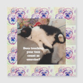 Cute Tuxedo Cat Birthday Party Childs Invitation (Front)