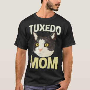 Cute Tuxedo Cat Mother Kitty Mom Animal T-Shirt