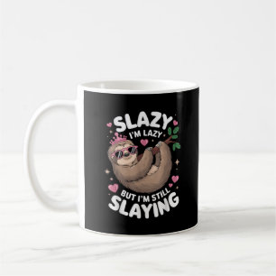 Cute Tween Girl Funny Animal Sloth Slay Meme Trend Coffee Mug