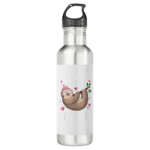 Cute Tween Girl Funny Animal Sloth Slay Meme Trend Stainless Steel Water Bottle