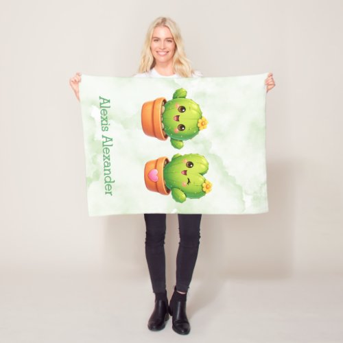 Cute Twin Cactus Baby Shower Gift