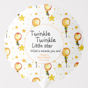 Cute Twinkle Twinkle Little Star Baby Shower Balloon