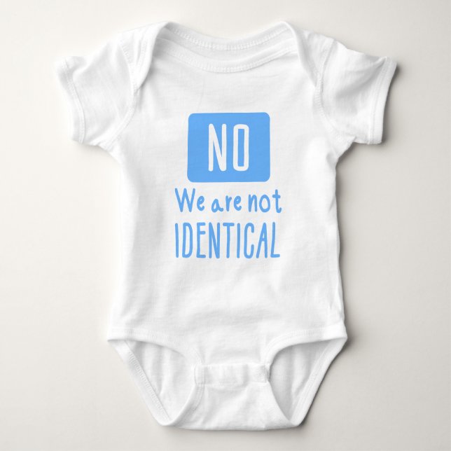 Cute Twins Baby Bodysuit (Front)