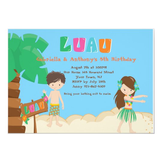 Birthday Invitation For Twins Boy And A Girl 4