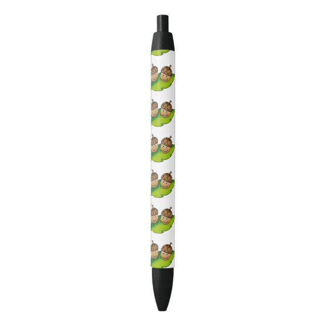 cute two acorns cartoon - personalized pen (Front Vertical)