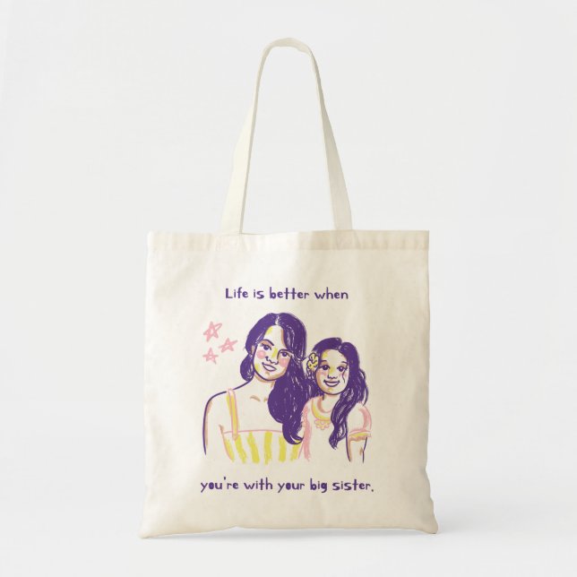 Cute Two Girls Tote Bag (Front)
