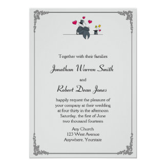 Lovebird Wedding Invitation Cute Romantic 2590775 Cute Wedding Invitation Collection Free Vector