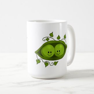 Cute Two Peas In A Pod Coffee Mug