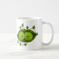 Cute Two Peas In A Pod Coffee Mug