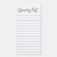 Cute typography Grocery list
