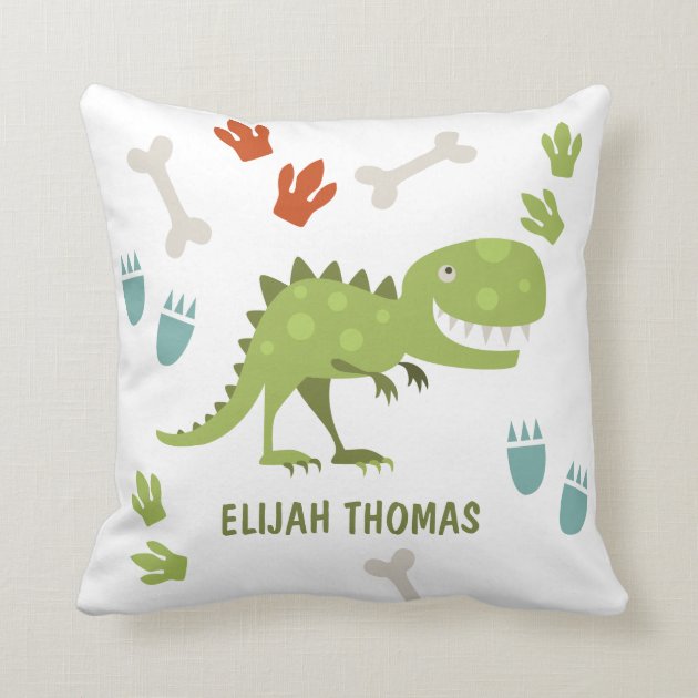 personalized dinosaur pillow
