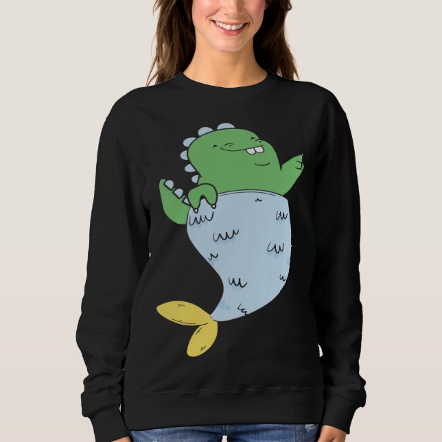 Cute Tyrannosaurus Merlady Sweatshirt (Front)
