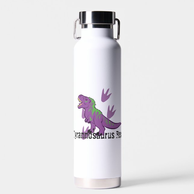 Cute Tyrannosaurus Rex Water Bottle (Front)