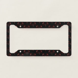 Cute ufo face monster  throw pillow button license plate frame