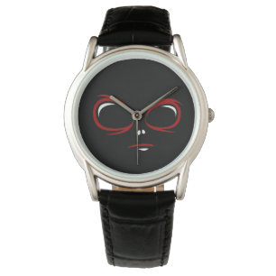 Cute ufo face monster watch