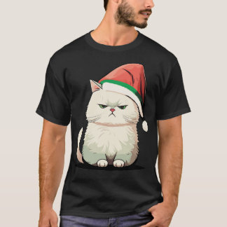 Cute Ugly Christmas Cat Gift Funny Cat Christmas 1 T-Shirt