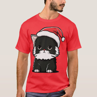 Cute Ugly Christmas Cat Gift Funny Cat Christmas 2 T-Shirt