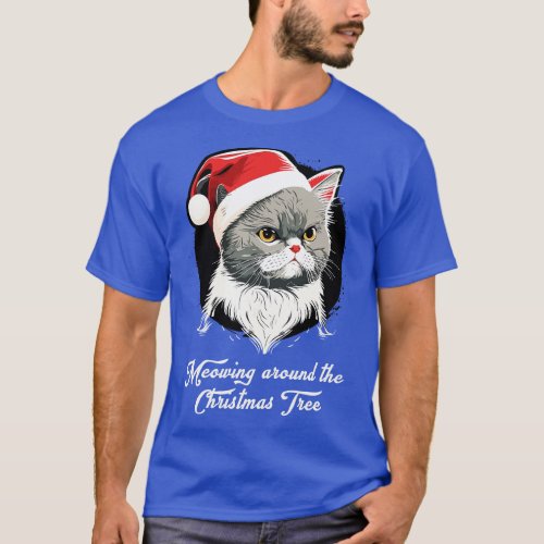 Cute Ugly Christmas Cat Gift Funny Cat Christmas 5 T_Shirt