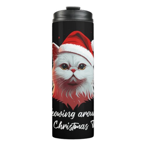 Cute Ugly Christmas Cat Women Men Kids Funny Cat C Thermal Tumbler