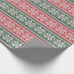 Cute Ugly Christmas Sweater Wrapping Paper