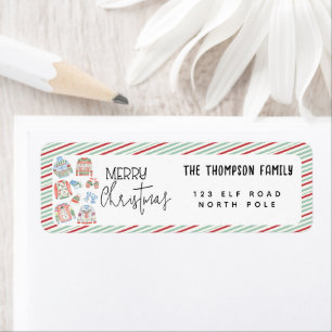 Cute Ugly Sweater Merry Christmas Holiday Address Label
