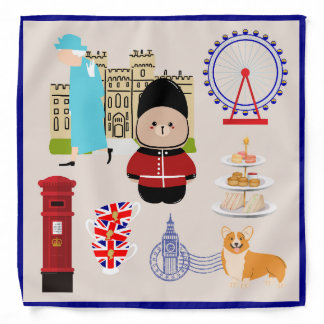 Cute UK Culture Bandana