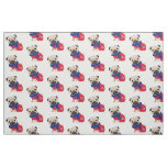 Cute UK Pugs Fabric