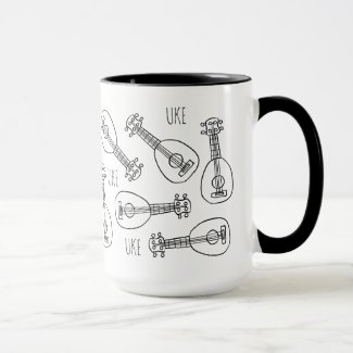 Cute Ukulele Mug