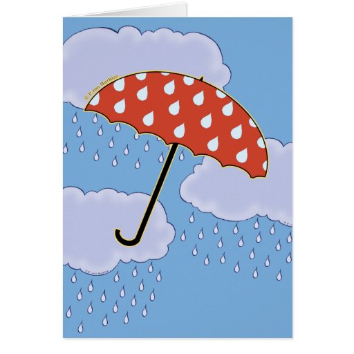 Awesome 55 Umbrella Greeting Card