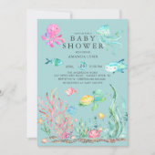 Cute Under the Sea Baby Shower Invitation (Front)