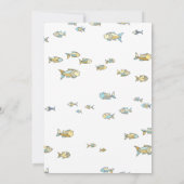 Cute Under The Sea Fish Baby Shower Invitation (Back)