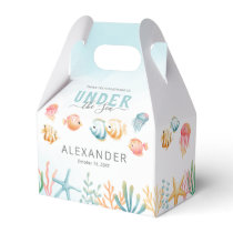 Cute Under the Sea Kids Birthday Favor Box