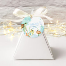 Cute Under the Sea Ocean Animals Party Favor Tags
