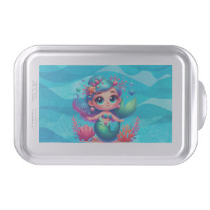 Cute underwater mermaid cake pan