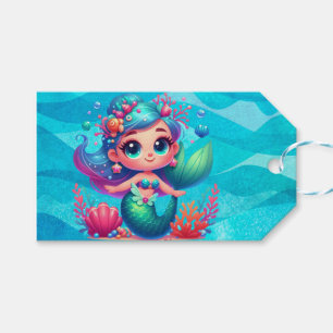 Cute underwater mermaid gift tags