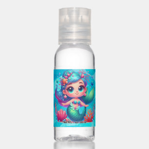 Cute underwater mermaid hand sanitizer