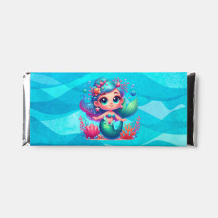 Cute underwater mermaid hershey bar favors