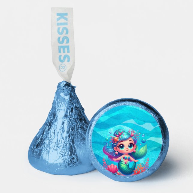 Cute underwater mermaid hershey®'s kisses® (Front)