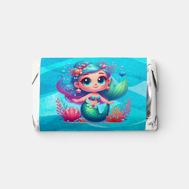 Cute underwater mermaid hershey's miniatures (Front)