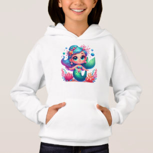 Cute underwater mermaid hoodie