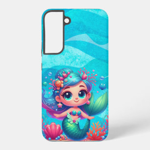 Cute underwater mermaid samsung galaxy s22+ case