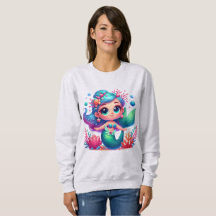 Cute underwater mermaid sweatshirt