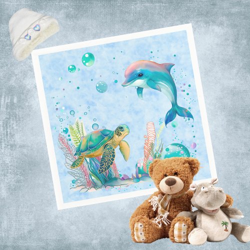 Cute underwater napkins