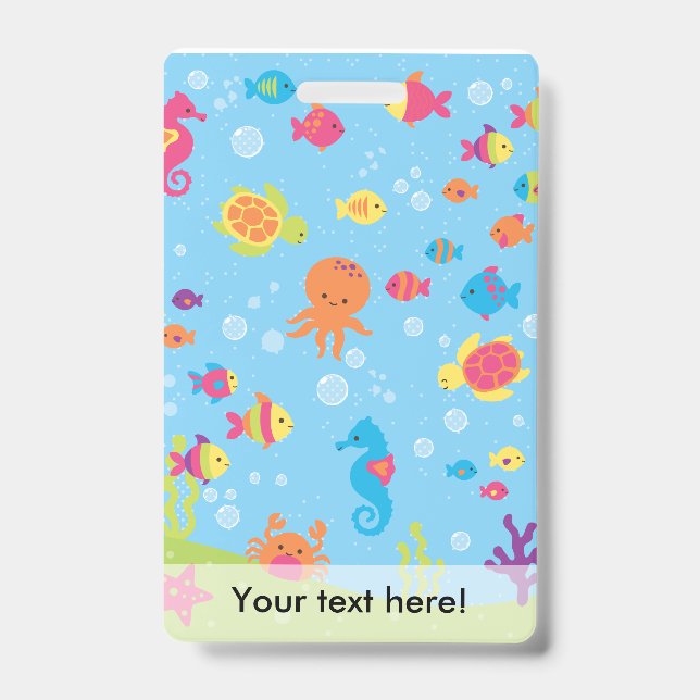 Cute Underwater Scene.ai Badge (Front)